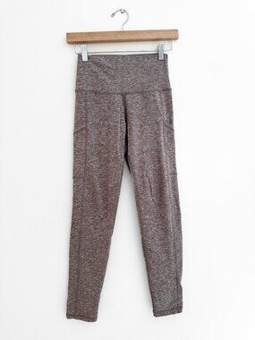 OFFLINE By Aerie The Hugger High Waisted Pocket Legging - Oatmeal Brown - Size S